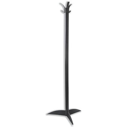Acorn Alto Budget Hat And Coat Stand - Black