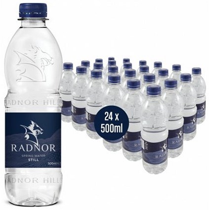 Radnor Still Water, Plastic Bottles, 500ml, Pack of 24