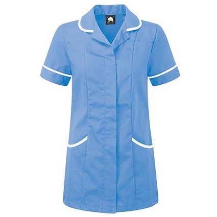 5 Star Ladies Nursing Tunic / Concealed Zip / Size 20 / Blue & White