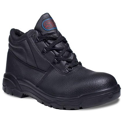 Chukka Boots, Leather, Black, 6