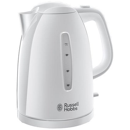 Russell Hobbs 1.7L Kettle / 3000W / Auto-off / Safety Lid / White