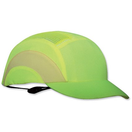 JSP Hard Cap A1 Plus, Ventilated & Adjustable, Short Peak, Yellow