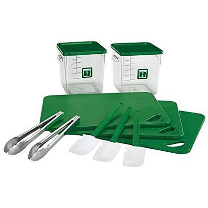 Rubbermaid 12 Piece Food Service Kit - Green