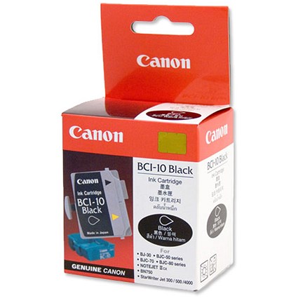Canon BCI-10BK Ink Tank Cartridge Black Ref 0956A002