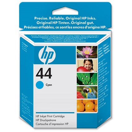 HP 44 Cyan Ink Cartridge