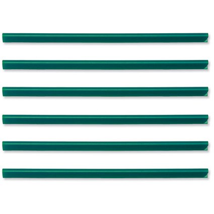 Durable Spinebar / 6mm / Up to 60 A4 Sheets / Green / Pack of 50