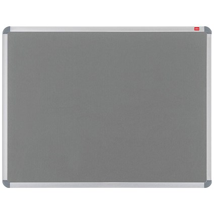 Nobo Euro Plus Noticeboard, Aluminium Trim, W1500xH1000mm, Grey