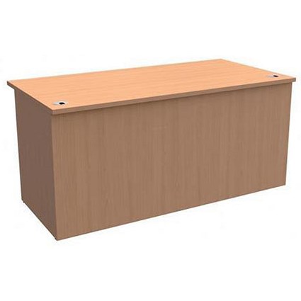 Trexus Rectangular Reception Desk / 1600mm Wide / Beech