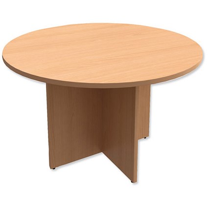 Trexus Meeting Table Round Dia1200xH725mm Beech