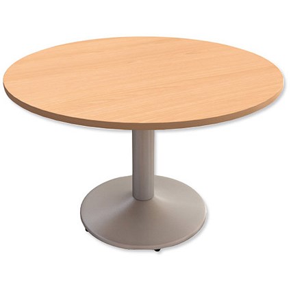 Trexus Meeting Table Round Pillar-base Dia1200xH725mm Beech