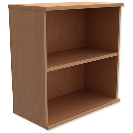 Trexus Low Bookcase with Adjustable Shelf - Beech