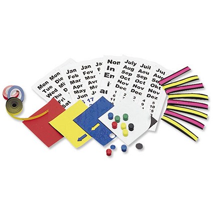 5 Star Magnetic Planning Kit with Name Holders + Month & Day Symbols