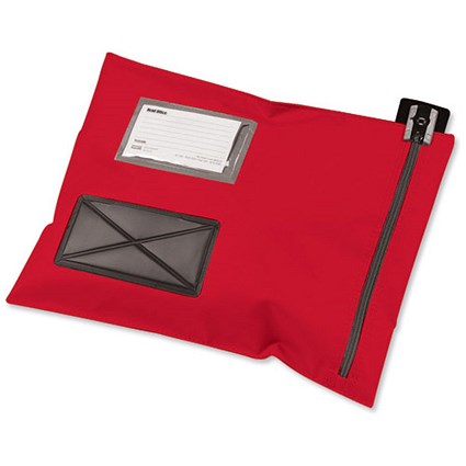 Versapak Mailing Pouch Durable PVC-coated Nylon 286x336mm Red Ref CVFIRED