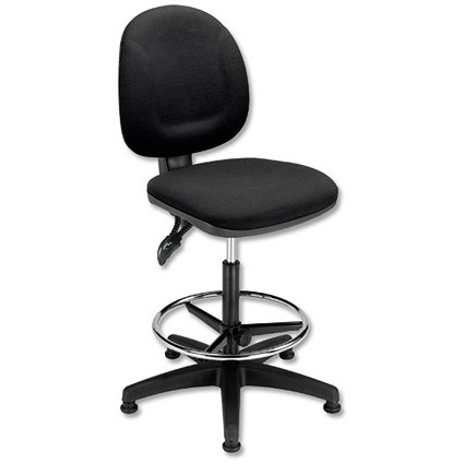Trexus Plus Medium Back High Rise Chair Seat W460xD450xH590-860mm Black