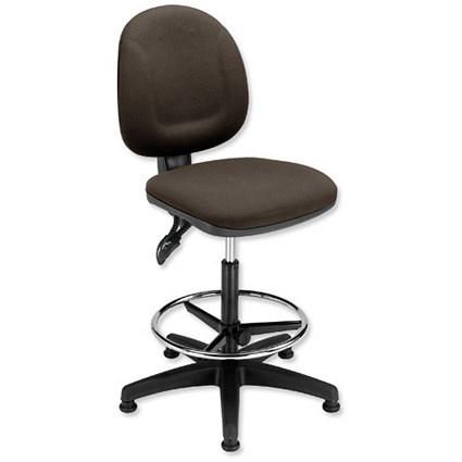 Trexus Plus Medium Back High Rise Chair Seat - Charcoal