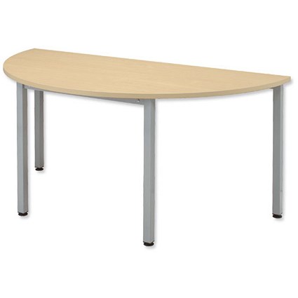 Sonix Table Semicircular 25mm Top W1600xD800xH720mm Maple