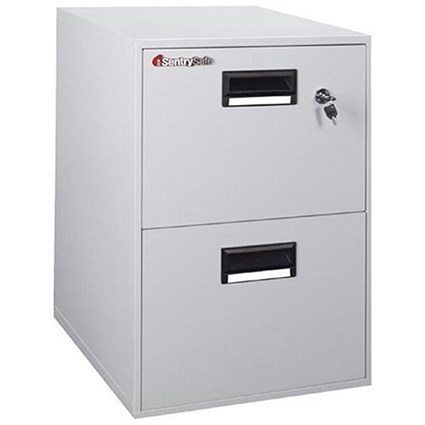 Sentry Fire Safe Filing Cabinet 60mins 2 Drawer 75kg 33.6 Litre Ref SN6000