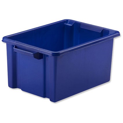 Strata Storemaster Midi Crate, 14.5 Litre, Blue