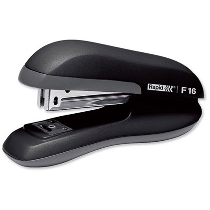Rapid Fashion F16 Half Strip Stapler 72mm Stapling Depth Black