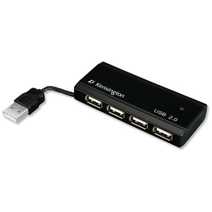 Kensington Mini Pocket Hub USB Slim Compact 4 Port