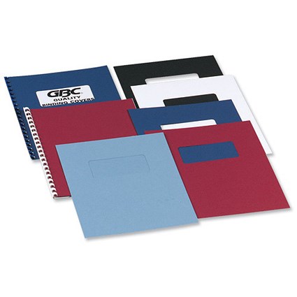 GBC Antelope Binding Covers Leather-look with Window A4 Red Ref CE041130 [Pack 50x2]