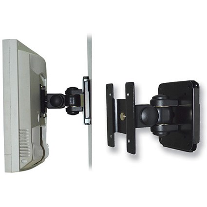 Compucessory Monitor Wall Mounting Bracket for TFT LCD Monitors Black 12Kg Maximum