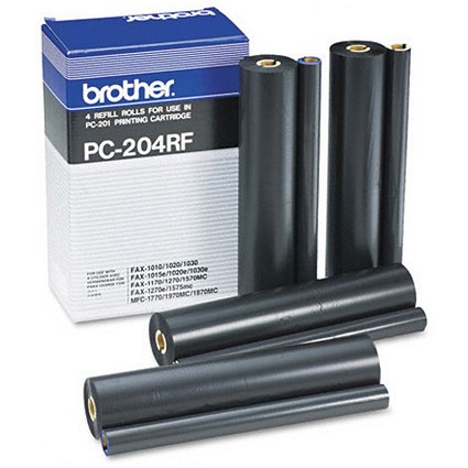 Brother PC204RF Black Fax Ribbon (Pack of 4)