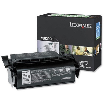 Lexmark Laser Toner Cartridge Return Program Page Life 7500pp Black Ref 1382920