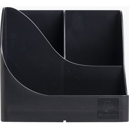 Exacompta NeoDeco Pen Wave Pen Pot 155x199x109mm Black (Each) -