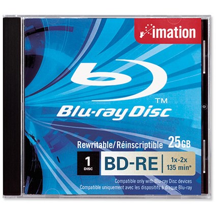 Imation Blu-ray BD-RE Rewritable Disk Speed 1-2X 25GB