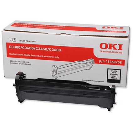Oki 43460208 Black Laser Drum Unit