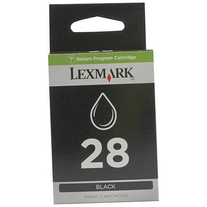 Lexmark 28 Black Inkjet Print Cartridge