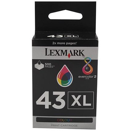 Lexmark 43XL Colour High Yield Inkjet Cartridge