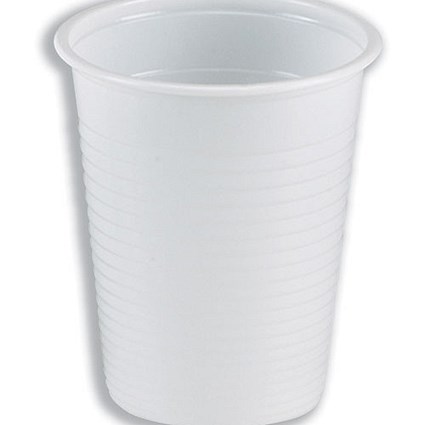 Robinson Young Budget Cups Plastic Non-vending for Cold Drinks 7oz White [Pack 1000]
