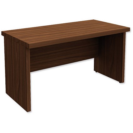 Adroit Virtuoso Executive Freestanding Rectangular Return Desk / 1200mm Wide / Dark Walnut
