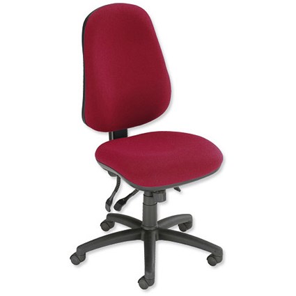 Trexus Heavy Duty Marlborough 24/7 Operator Chair Seat W500xD490xH460-580mm with Seat Slide Burgundy