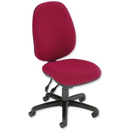 Trexus Heavy Duty Wellington 24/7 Operator Chair Seat W500xD490xH460-580mm Burgundy