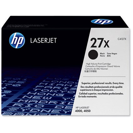 HP 27X Black Laser Toner Cartridge