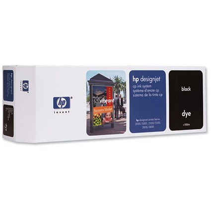 Hewlett Packard [HP] Inkjet System Cartridge 410ml Black for DesignJet 2000CP 2500CP 3000CP Ref C1806A