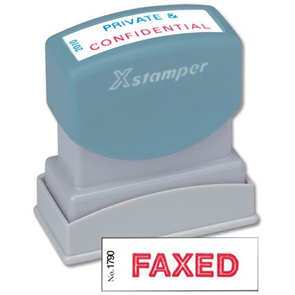 Xstamper Word Stamp Pre-inked Reinkable - Faxed - W42xD13mm
