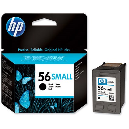 HP 56 Black Ink Cartridge - Low Capacity