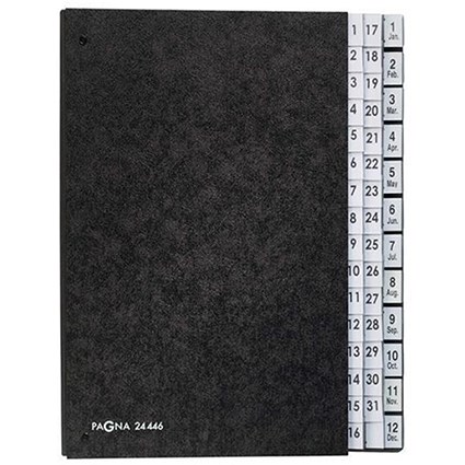 Expanding Part File with Pressboard Pages & PVC Tabs / 1-12 & 1-31 / A4