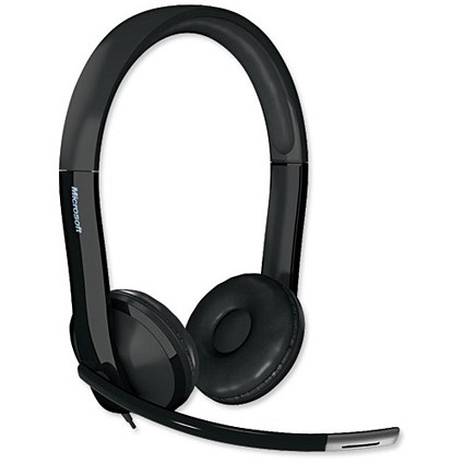 Microsoft LifeChat LX-6000 Headset Microphone USB and Analogue Audio Input/Output Ports Ref 7XF-00001