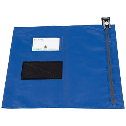 Versapak Medium Flat Mailing Pouch, 355x381mm, Blue