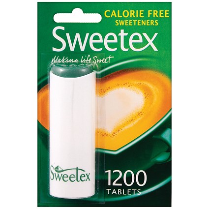 Sweetex Calorie Free Sweetener Tablets In Dispenser (Pack 1200 ...