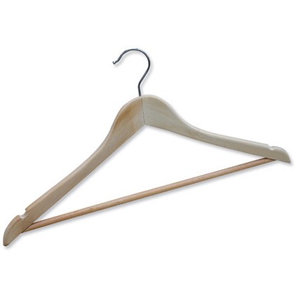 Coat Hangers Wooden [Pack 10]