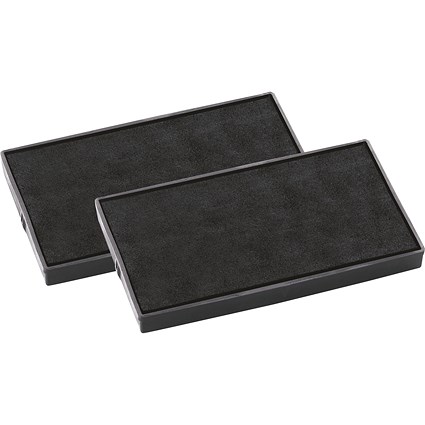 Colop E/55 Replacement Ink Stamp Pads (for use with Colop Printer 55 Date Stamp) Black Ink (Pack 2) -