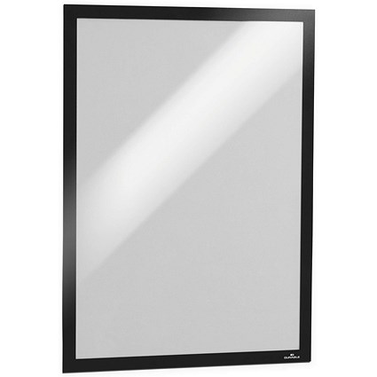 Durable Duraframe Self Adhesive Signage Frame, A3, Black Durable Duraframe Self Adhesive Signage Frame, A3, Black