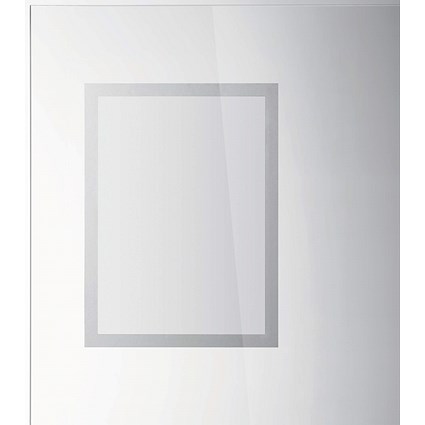 Durable Duraframe Static Cling Signage Frames, A4, Silver, Pack of 2 Durable Duraframe Static Cling Signage Frames, A4, Silver, Pack of 2