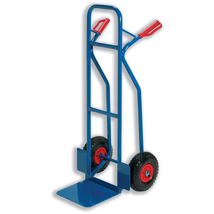 Warehouse Hand Trolley, Capacity 180kg, Blue